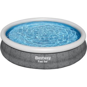BESTWAY Piscine hors sol Fast Set™ - Ronde - 366 x 76 cm- Pompe et cartouche de filtration