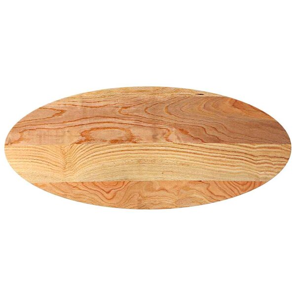 vidaXL Dessus de table 140x60x2 cm bois de chêne massif ovale