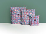 Trio pochettes cadeaux réutilisables Bleu Limoges