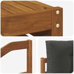 vidaXL Ensemble de canapés d'extérieur 8 Pièces Naturel et Anthracite