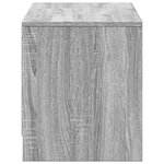 vidaXL Meuble TV avec LED sonoma gris 97x34x40 cm bois d'ingénierie