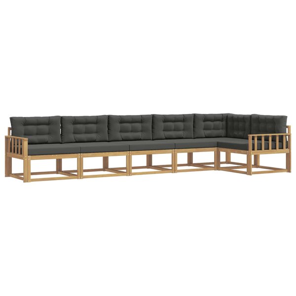 vidaXL Ensemble de canapés d'extérieur 4 pc Blanc et anthracite