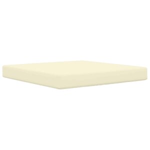vidaXL Coussin de canapé d'extérieur Crème 80 x 80 x 8 cm Polyester
