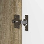vidaXL Buffet Chêne Sonoma 33 x 34 5 x 87 cm Bois d'ingénierie
