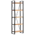 vidaXL Bibliothèque à 5 niveaux 60x30x180 cm Bois d'acacia solide