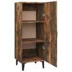 vidaXL Buffet Chêne fumé 34 5x34x90 cm Bois d'ingénierie