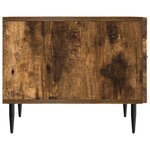 vidaXL Table basse Chêne fumé 49 x 50 x 40 cm Bois d'ingénierie