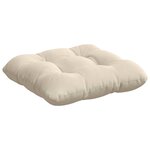 vidaXL Coussins de siège 4 Pièces Beige 40 x 40 cm Tissu en microfibre