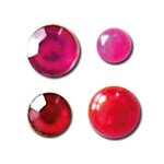 120 perles adhésives fuschia-rouge