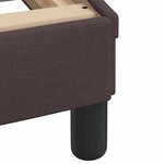 vidaXL Cadre de lit sans matelas marron foncé 180x200 cm tissu