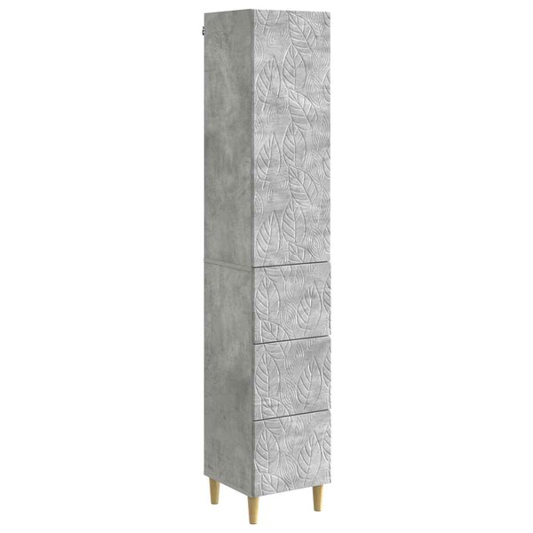vidaXL Ensemble de Meubles 2 Pièces Gris béton 33 x 34 5 x 90 cm