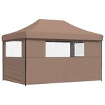 vidaXL Tente de fête Marron 292 x 440 x 315 cm Tissu Oxford