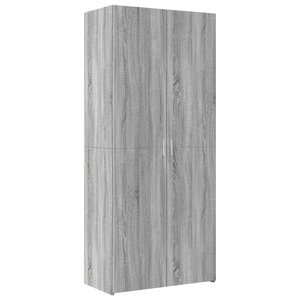 vidaXL Buffet haut sonoma gris 80x42 5x185 cm bois d'ingénierie