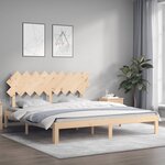 vidaXL Cadre de lit sans matelas bois massif de pin