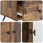 vidaXL Buffet Bois ancien 66 x 34 5 x 95 cm Bois d'ingénierie