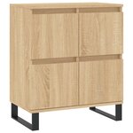 vidaXL Buffets 2 Pièces chêne sonoma bois d'ingénierie