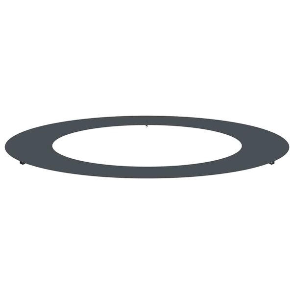 vidaXL Anneau d'arbre plat Anthracite Ø60 / 90 cm Acier
