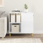 vidaXL Maison pour chat Blanc Brillant 72 x 42.5 x 70 cm