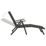 vidaXL Ensemble à manger de jardin 10 Pièces noir et anthracite