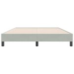 vidaXL Cadre de lit sans matelas gris clair 140x220 cm velours