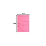 Paquet De 25 Chemises 2 Rabats Super 210 Contact - 24x32cm - Rose - X 5 - Exacompta