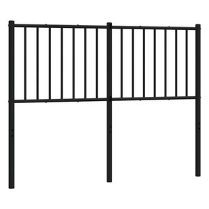 vidaXL Tête de lit de remplacement métal noir 120 cm