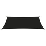 vidaXL Voile de parasol tissu oxford rectangulaire 2x4 5 m noir