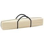 vidaXL Tente de réception pliable avec parois Crème 3x3 m