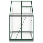 vidaXL Serre avec cadre de base vert 169x114x202 cm aluminium