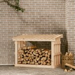 vidaXL Support pour bois de chauffage 108x64 5x77 cm Bois de pin