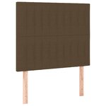 vidaXL Sommier à lattes de lit avec matelas Marron foncé 100x200 cm