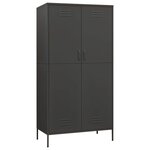 vidaXL Garde-robe Anthracite 90x50x180 cm Acier
