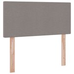 vidaXL Lit avec rangement et matelas avec stockage Taupe 90 x 190 cm