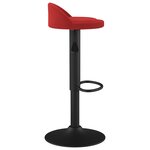 vidaXL Tabouret de bar Rouge bordeaux Velours