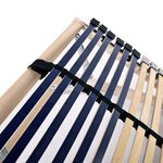 vidaXL Sommiers à lattes sans matelas 2 Pièces avec 42 lattes 80x200 cm