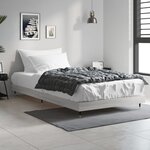 vidaXL Cadre de lit sans matelas sonoma gris 90x200 cm