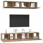 vidaXL Ensemble meuble TV 5 Pièces Chêne artisanal Bois d'ingénierie