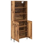 vidaXL Haut Armoire Bois Ancien 69 5 x 32 5 x 180 cm Bois d'ingénierie