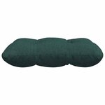 vidaXL Coussins de siège 4 Pièces Vert foncé 45 x 45 x 12 cm tissu