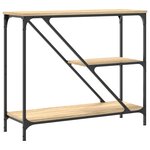 vidaXL Table console chêne sonoma 88 5x30x75 cm bois d'ingénierie