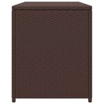 vidaXL Boîte de rangement de jardin marron 120x50x60 cm résine tressée