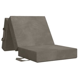 vidaXL Canapé-lit pliable 90 x 67 x 45 cm Gris clair
