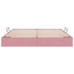vidaXL Cadre de lit ottoman avec stockage Rose 160 x 200 cm Velours