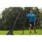 TUNTURI Corde ondulatoire de musculation battle rope crossfit 15m noire