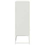 vidaXL Buffet haut blanc 68x39x111 5 cm acier