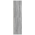 vidaXL Garde-robe sonoma gris 80x50x200 cm bois d'ingénierie