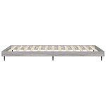 vidaXL Cadre de lit sans matelas sonoma gris 100x200 cm