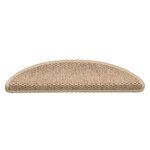 vidaXL Tapis d'escalier autocollants 30 Pièces 56x17x3 cm sable