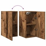 vidaXL Meuble TV vieux bois 30 5x30x60 cm bois d'ingénierie