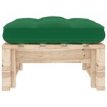 vidaXL Pouf palette de jardin bois de pin imprégné